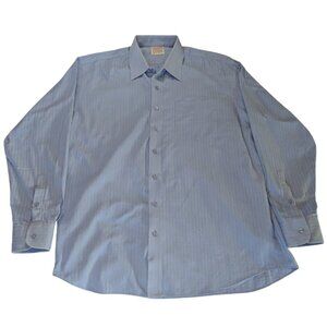 Sam’s Tailor Custom Dress Shirt Men’s Size XL (Est. 18.25” Collar) – Light Blue